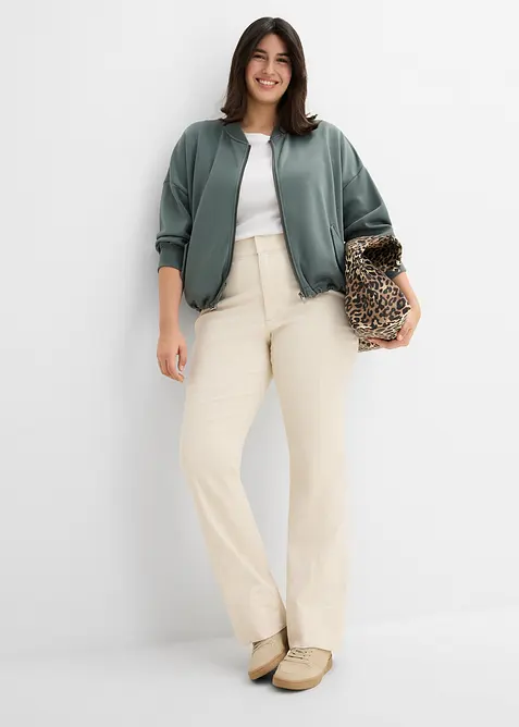 Oversized scuba-bomberjakke i myk viskosemiks, bonprix