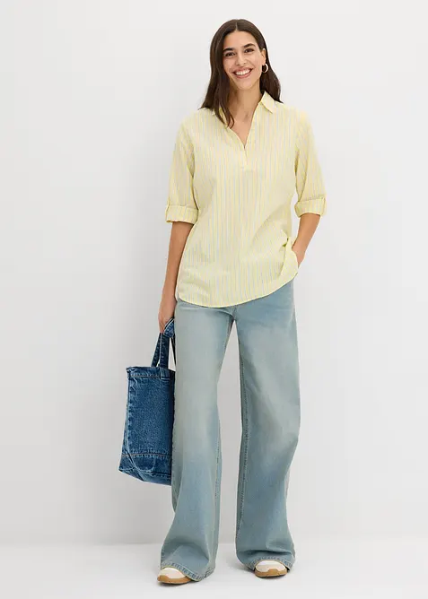 Bluse i 100% bomull, bonprix