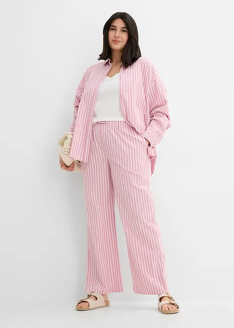 Vid bukse i bomullspoplin, bonprix