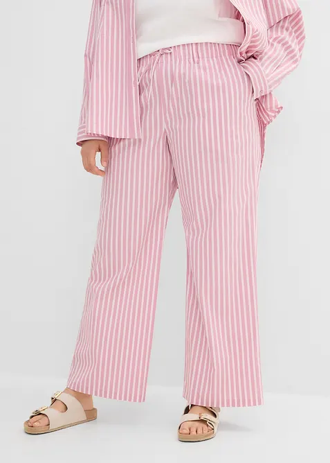 Vid bukse i bomullspoplin, bonprix