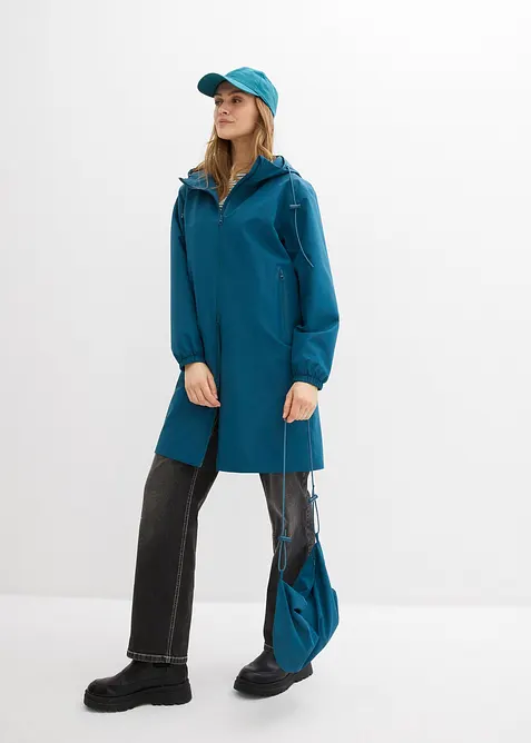 Regnfrakk i lett materiale med skulderveske, bonprix