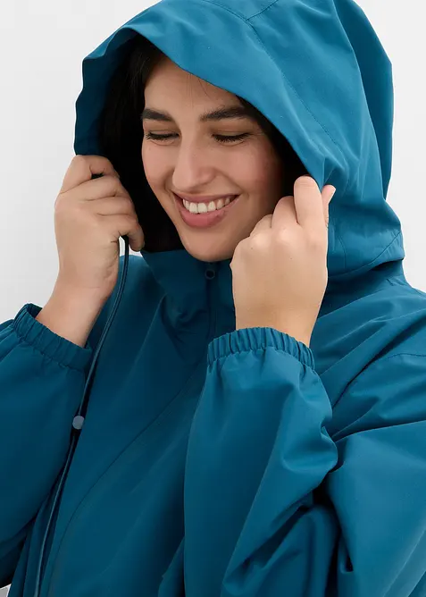 Regnfrakk i lett materiale med skulderveske, bonprix