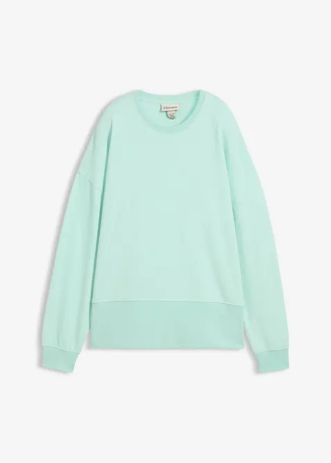 Oversized sweatshirt i bomullsmiks, bonprix