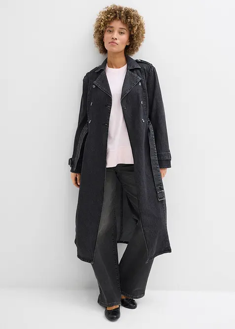 Langermet topp i &oslash;kologisk bomull, bonprix