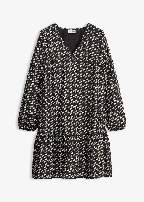 Minikjole av strukturert, krinklet materiale, bonprix