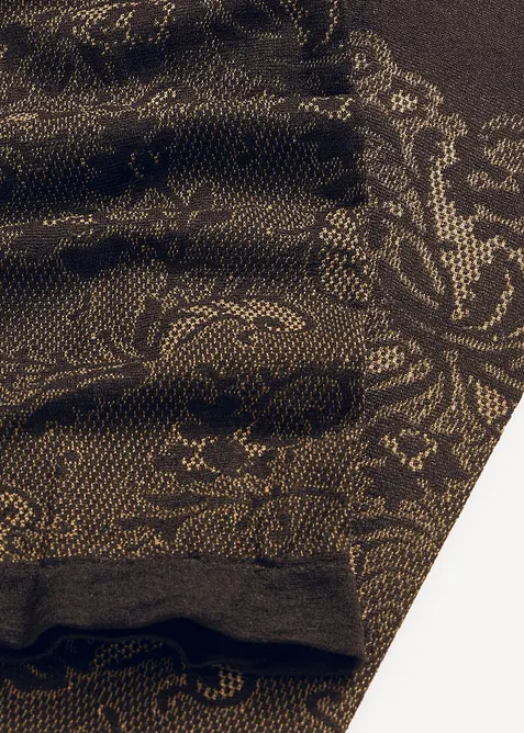 Sykkelbukse med anti-gnisse-effekt og blonder 110 DEN, bonprix