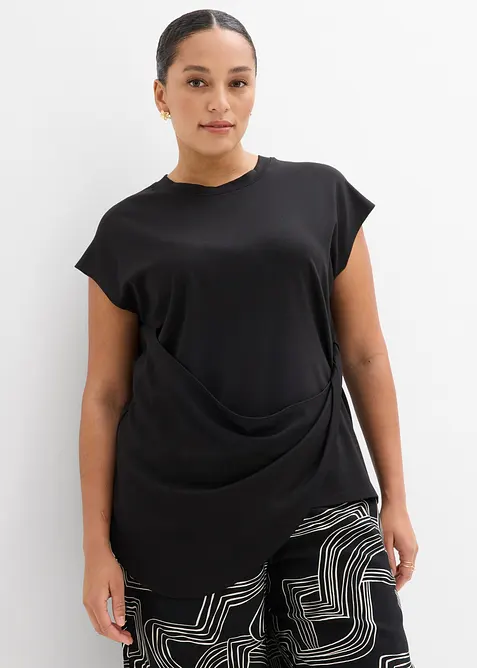 Topp med asymmetrisk fald av viskosemiks, bonprix