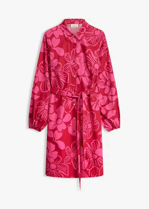 Skjortekjole i 100% bomull, bonprix