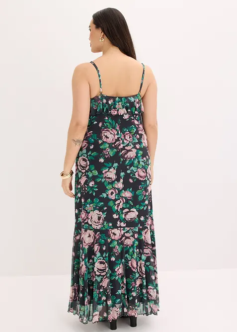 Stroppekjole av myk mesh, bonprix