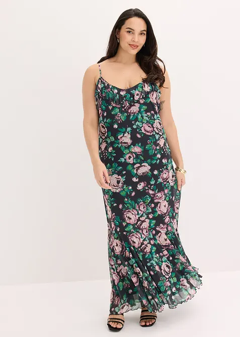 Stroppekjole av myk mesh, bonprix