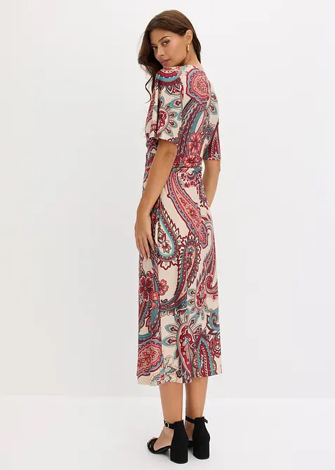 Figurn&aelig;r omslagskjole, bonprix