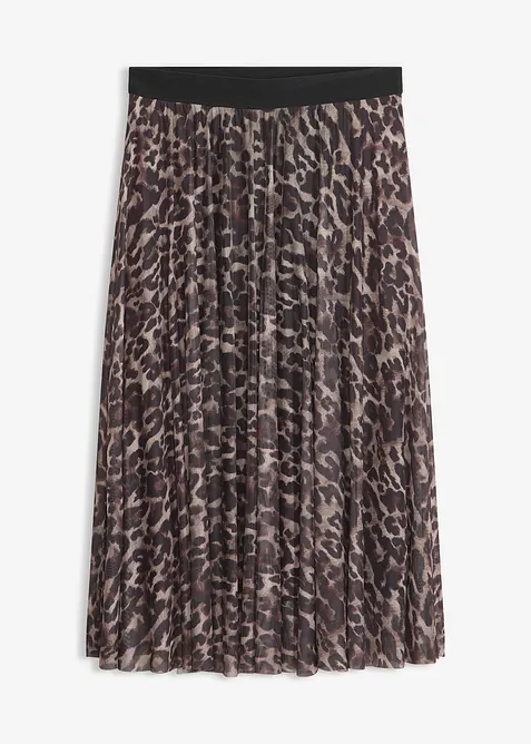 Utskr&aring;dd miniskj&oslash;rt med mesh, bonprix