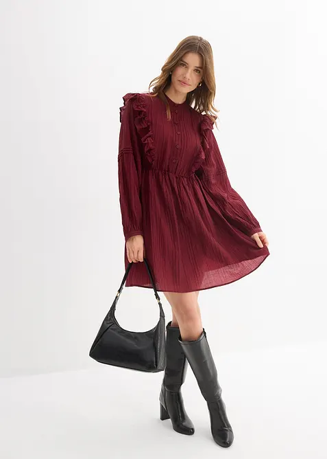 Kjole med volanger, bonprix