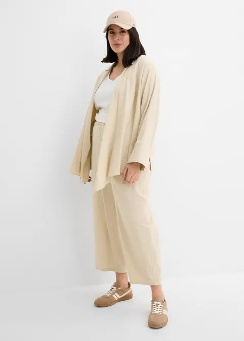 Barrel-bukse i lett linmiks, bonprix