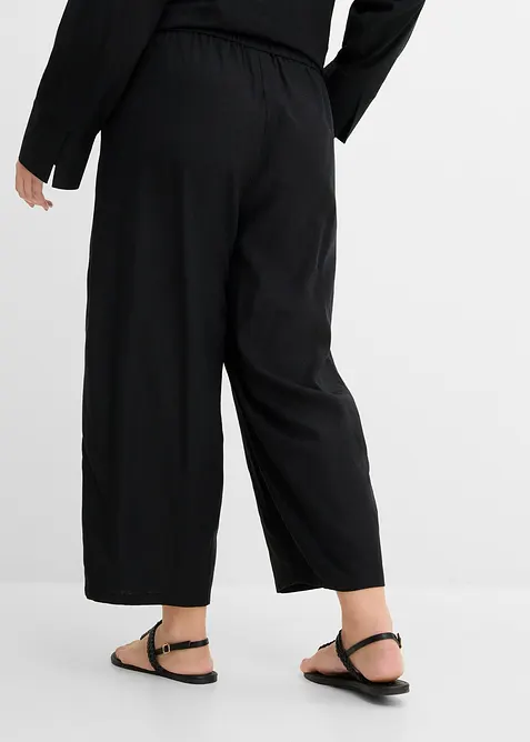 Barrel-bukse i lett linmiks, bonprix