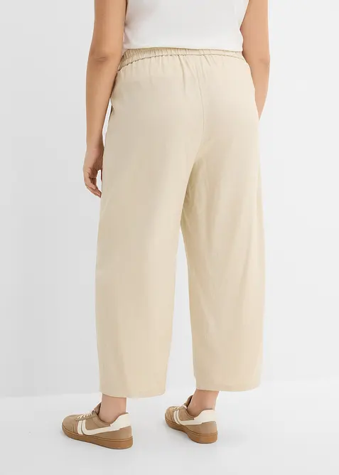 Barrel-bukse i lett linmiks, bonprix