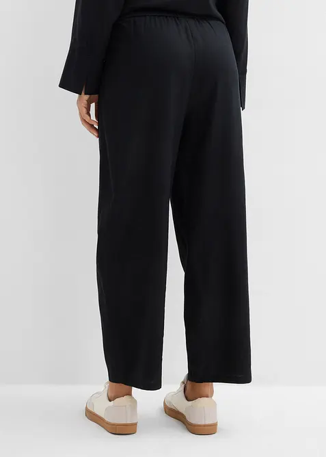 Barrel-bukse i lett linmiks, bonprix