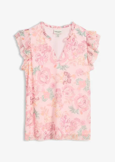 Trikotbluse i myk mesh, bonprix