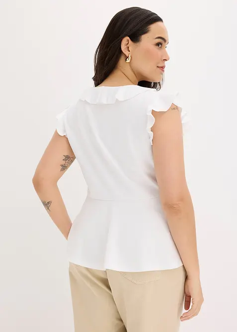 Topp med volanger, bonprix