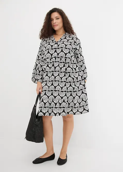 Tunikakjole i lett viskose, bonprix