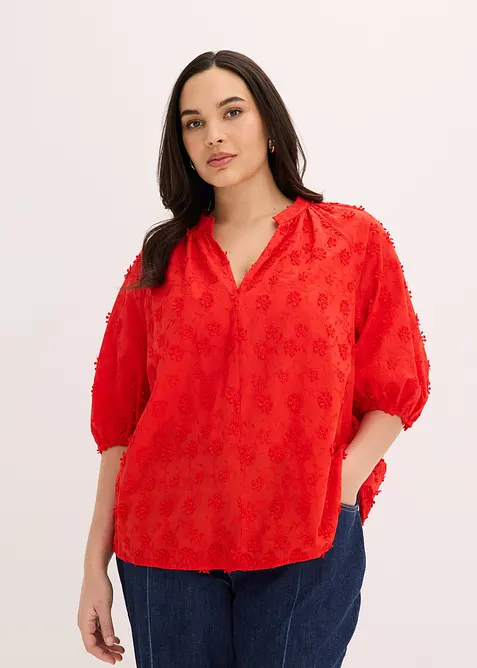 Bluse i 100% bomull, bonprix