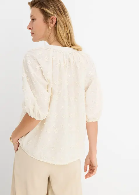 Bluse i 100% bomull, bonprix