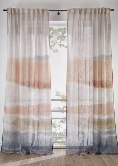 Gardin med trykk (1-pack), bonprix