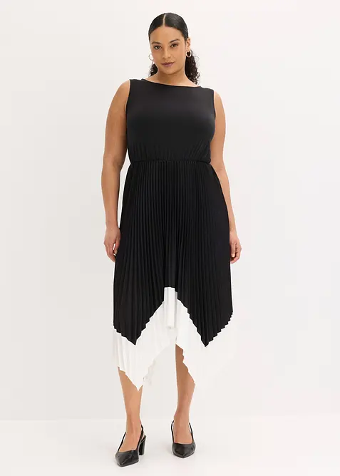 Kjole med asymmetrisk nederkant, bonprix