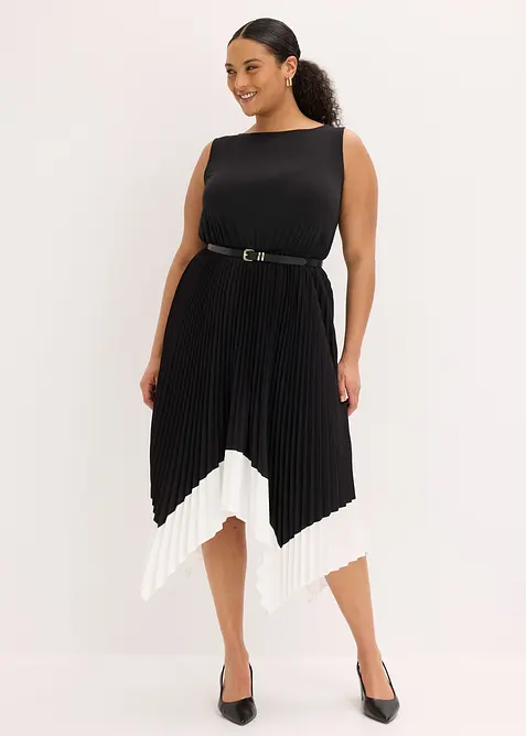 Kjole med asymmetrisk nederkant, bonprix