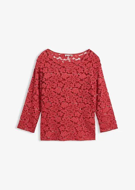 Langermet blondetopp, bonprix