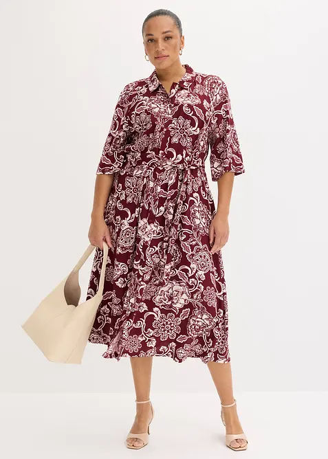 Skjortekjole i lett viskose, bonprix