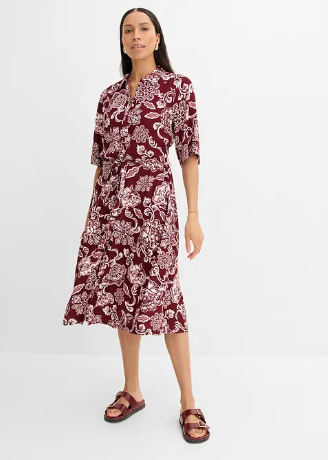 Skjortekjole i lett viskose, bonprix