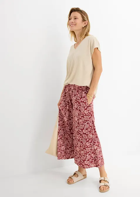 Oversized topp i strikket look, bonprix