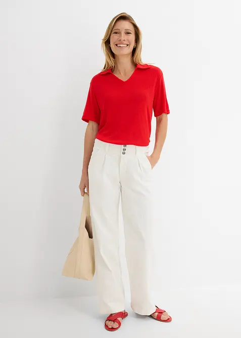 Polotopp i strikket stil, bonprix