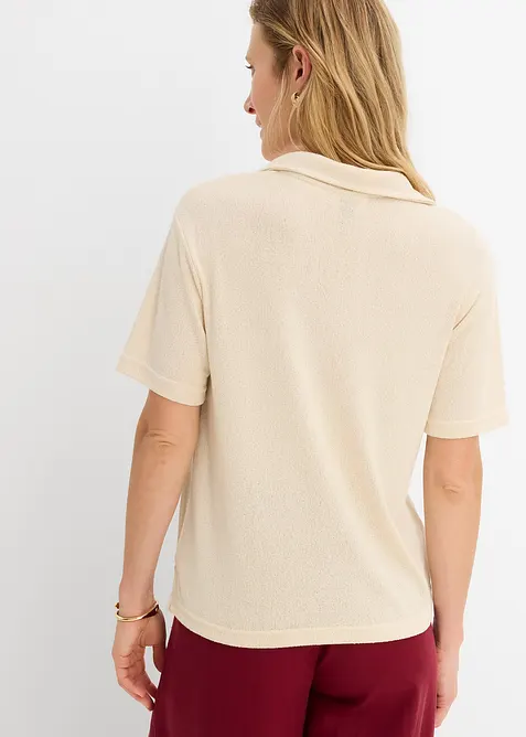 Polotopp i strikket stil, bonprix