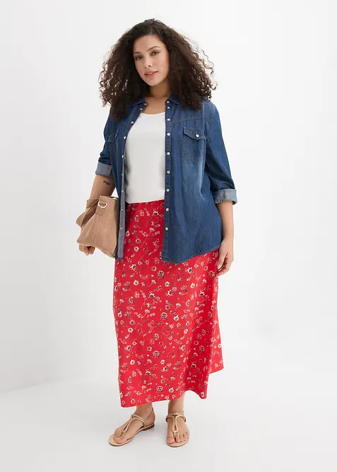 Jerseyskj&oslash;rt av bomullsstretch, bonprix