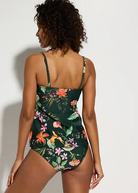 Bandeau-tankini i omslagsstil, bonprix