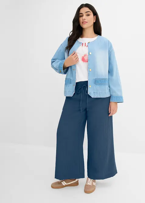 Culotte i viskoseblanding med pent fall, bonprix