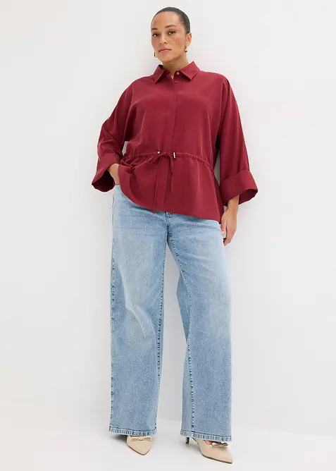 Bluse i myk viskosemiks, bonprix