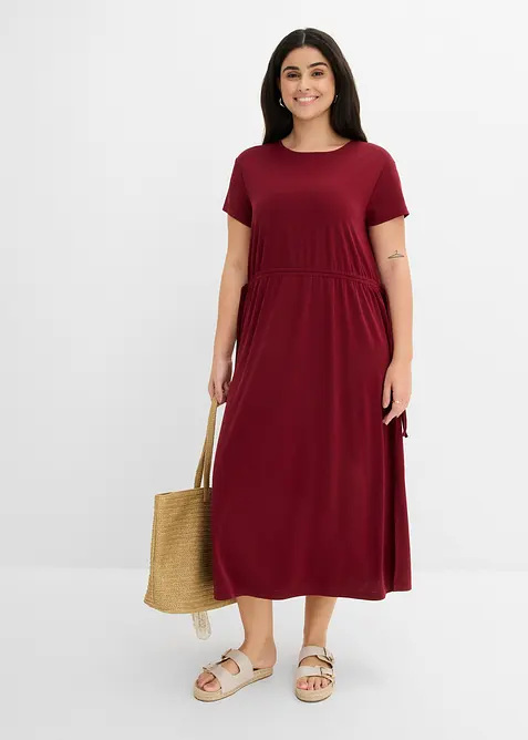 Sweatkjole i myk pik&eacute;, bonprix