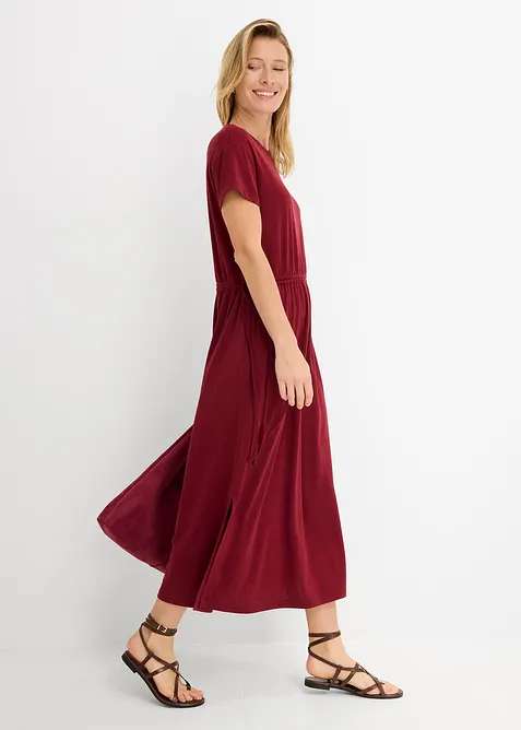 Sweatkjole i myk pik&eacute;, bonprix