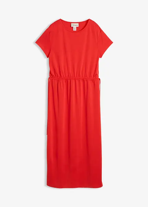 Sweatkjole i myk pik&eacute;, bonprix