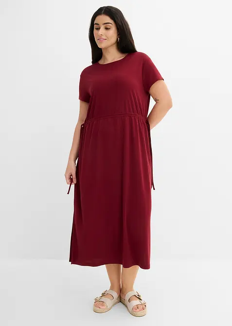 Sweatkjole i myk pik&eacute;, bonprix