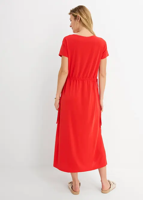 Sweatkjole i myk pik&eacute;, bonprix