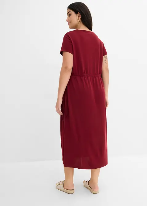 Sweatkjole i myk pik&eacute;, bonprix