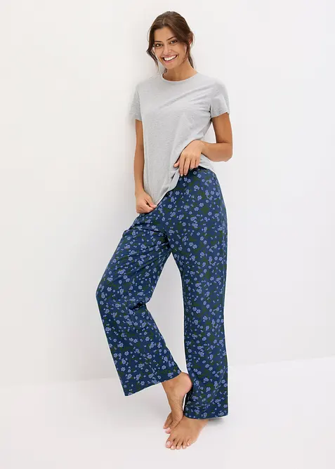 Pyjamas figurn&aelig;r kortermet topp, bonprix