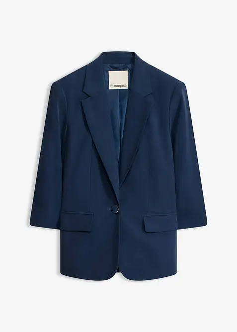 Blazer i viskose og ledig modell med 3/4-lange ermer, bonprix