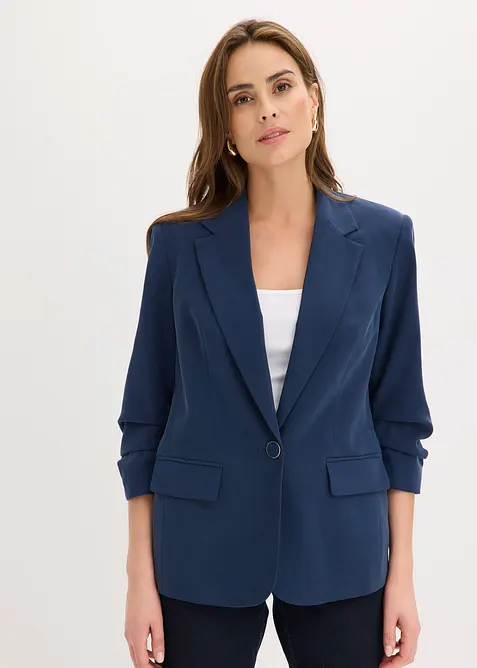 Blazer i viskose og ledig modell med 3/4-lange ermer, bonprix