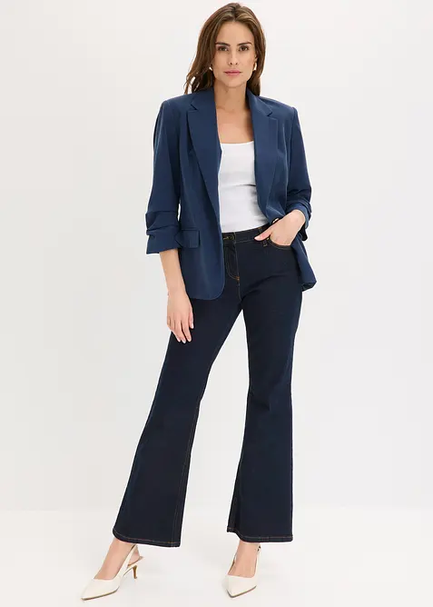 Blazer i viskose og ledig modell med 3/4-lange ermer, bonprix