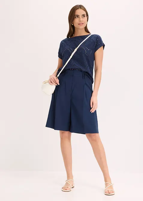 Topp med hullblonder, bonprix